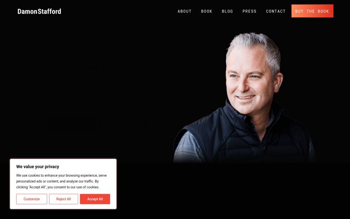 Screenshot of damonstafford.com