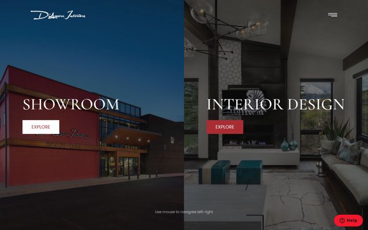 Screenshot of damoreinteriors.com