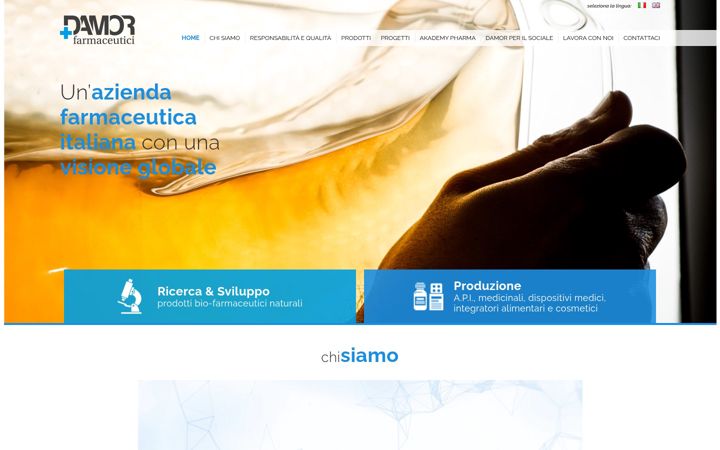 Képernyőkép: damorpharma.it