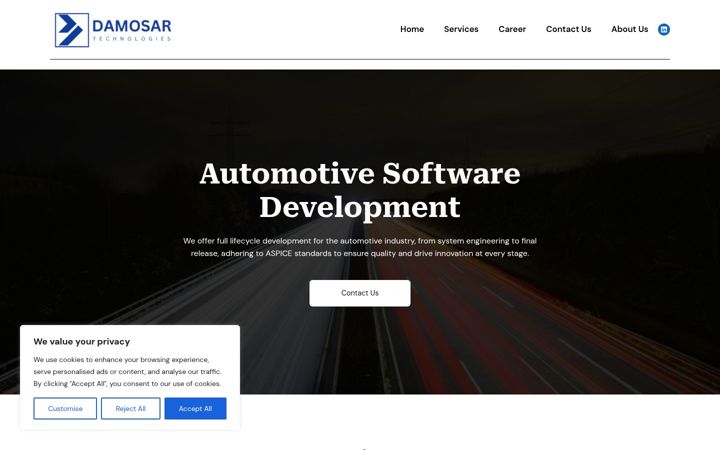 Screenshot of damosar.com
