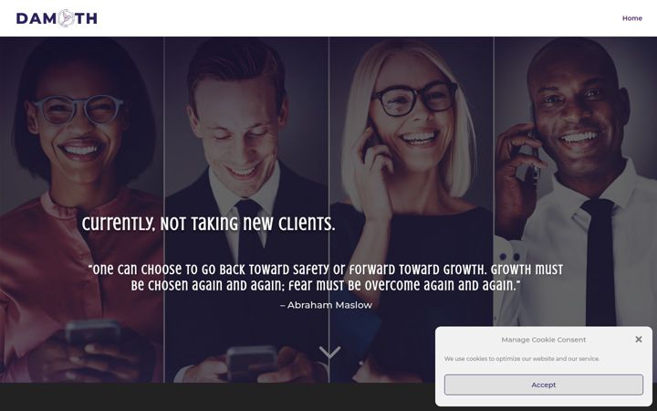 Screenshot of damothpro.com