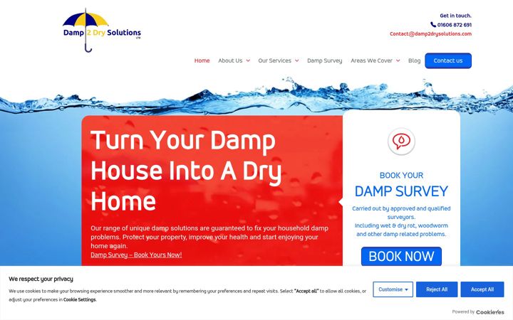 Screenshot of damp-solutions.com