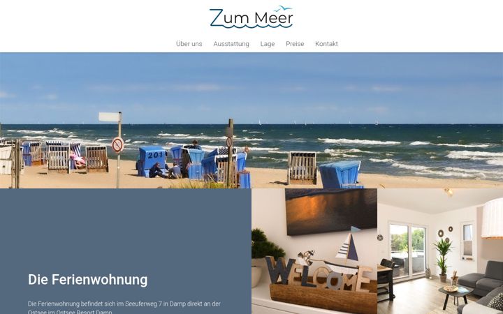 Screenshot of damp-zum-meer.de