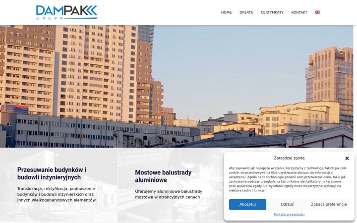 Screenshot of dampak-konstrukcje.pl