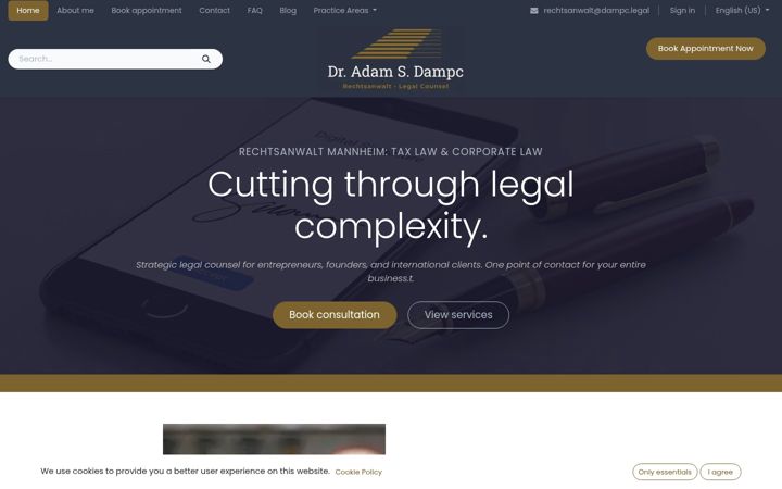 Screenshot of dampc.tax
