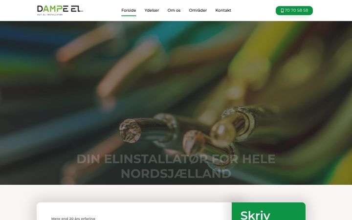 Screenshot of dampeel.dk