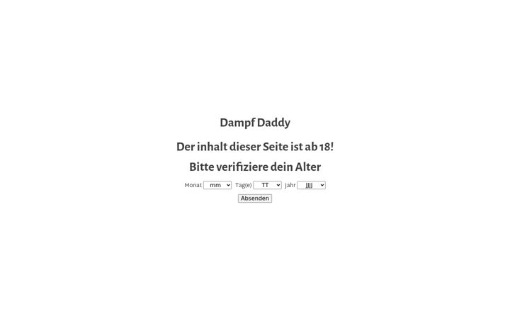 Screenshot of dampf-daddy.de