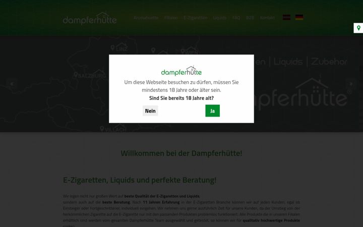 Screenshot of dampferhuette.at