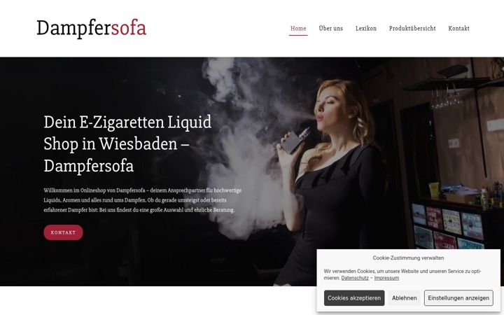 Screenshot of dampfersofa-shop.de