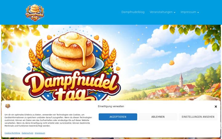 Screenshot of dampfnudeltag.de