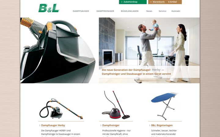 Screenshot of dampfreiniger.com