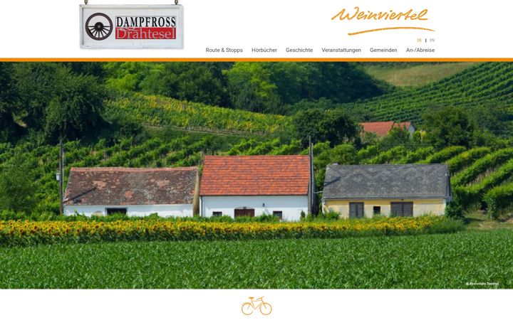 Screenshot of dampfross-drahtesel.at