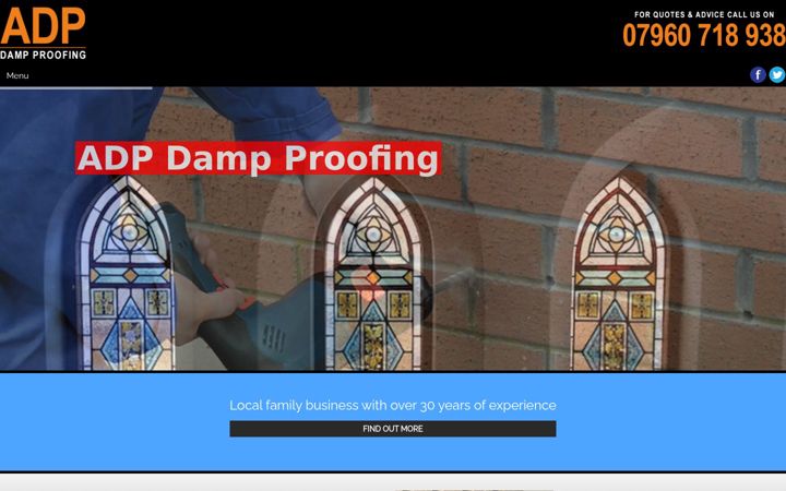 Екранна снимка на dampproofingandplastering.co.uk