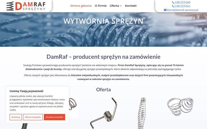 Screenshot του damraf-sprezyny.pl