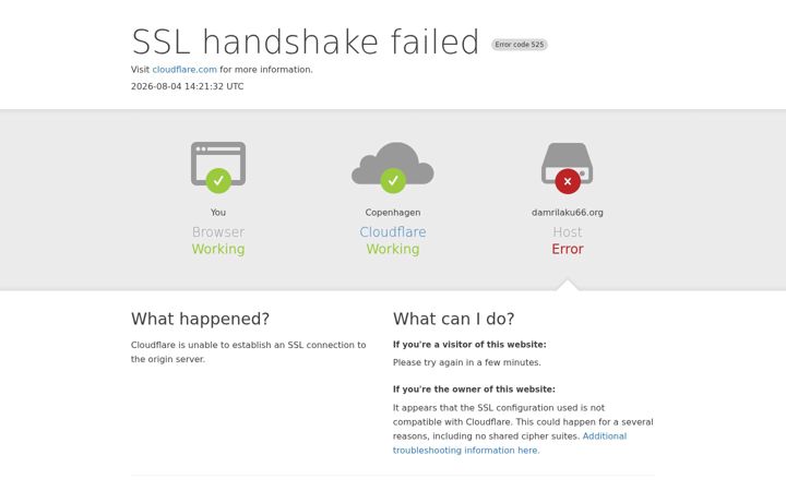 Screenshot of damrilaku66.org