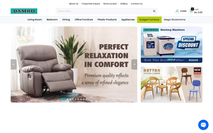 Screenshot of damro.lk