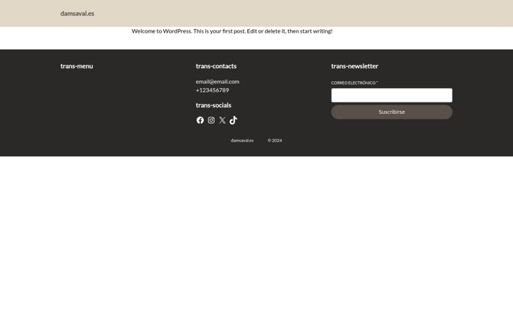 Screenshot di damsaval.es