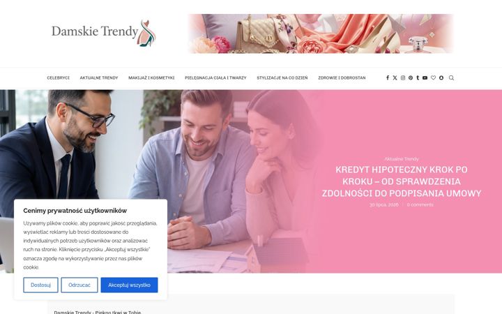 Screenshot of damskietrendy.pl