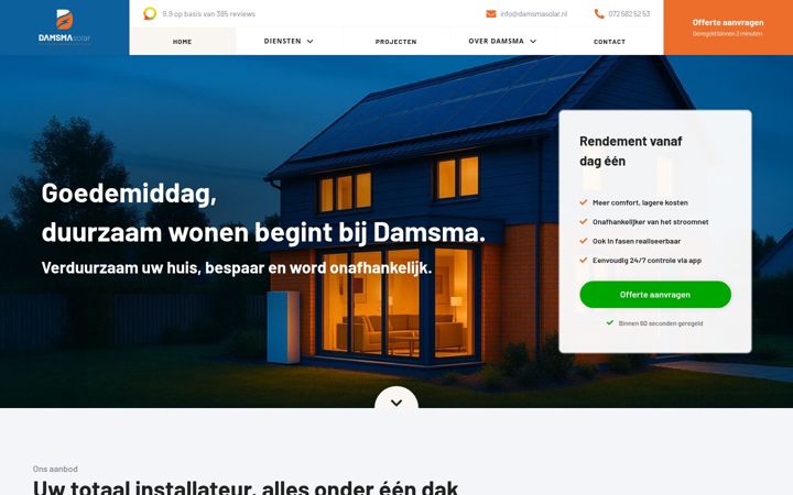 Skjermbilde av damsmasolar.nl