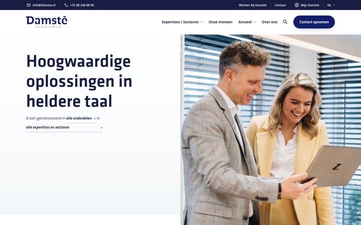 Skjermbilde av damste.nl