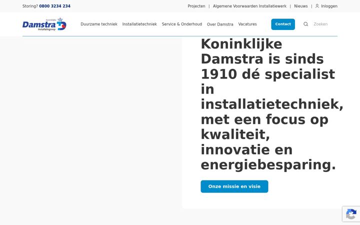 Skjermbilde av damstra.nl