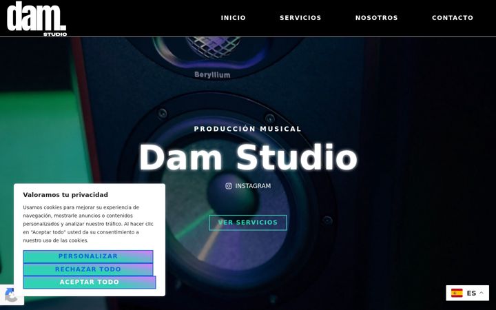 Screenshot di damstudio.es