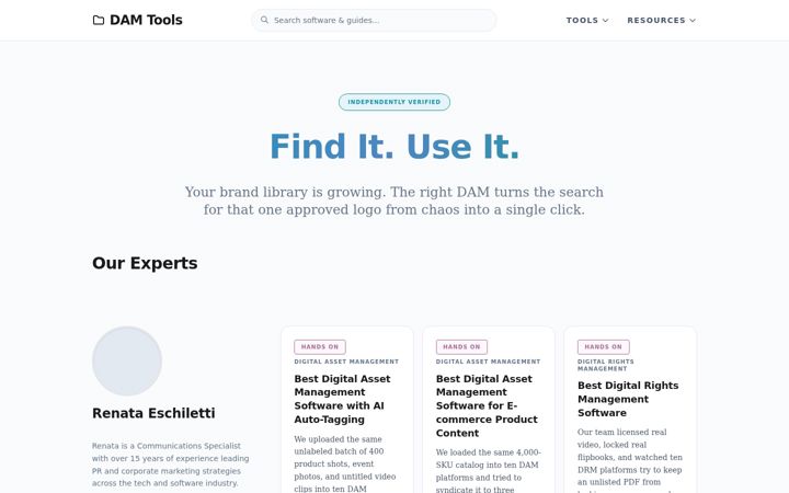 Screenshot of damtools.net