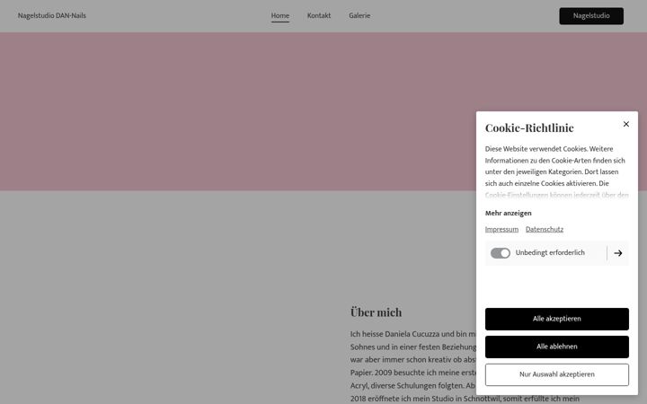 Screenshot of dan-nails.ch