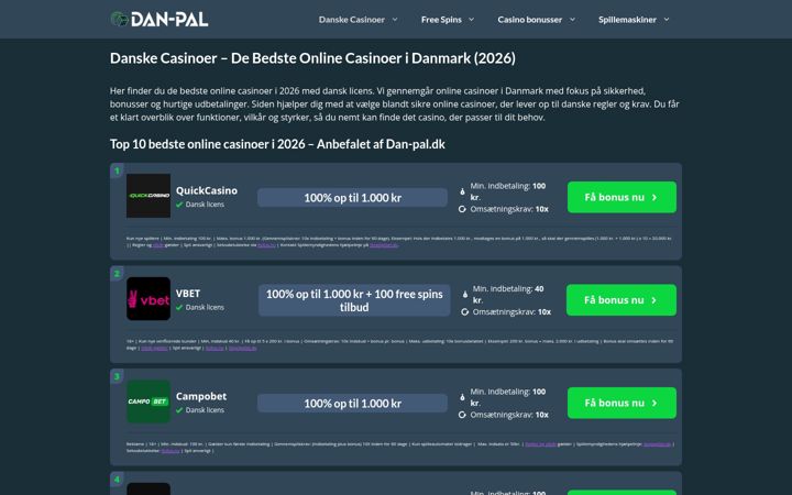 Screenshot di dan-pal.dk