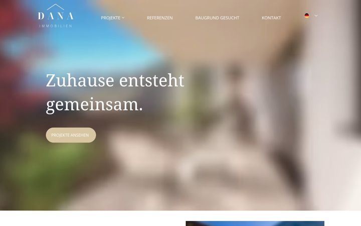 Screenshot of dana-immobilien.it