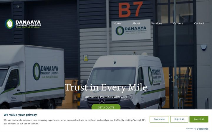 Екранна снимка на danaaya.co.uk