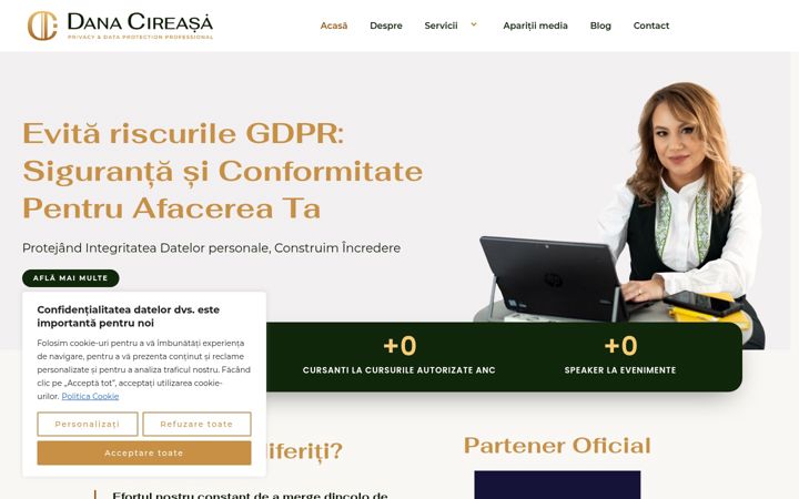 Capture d'écran de danacireasa.ro