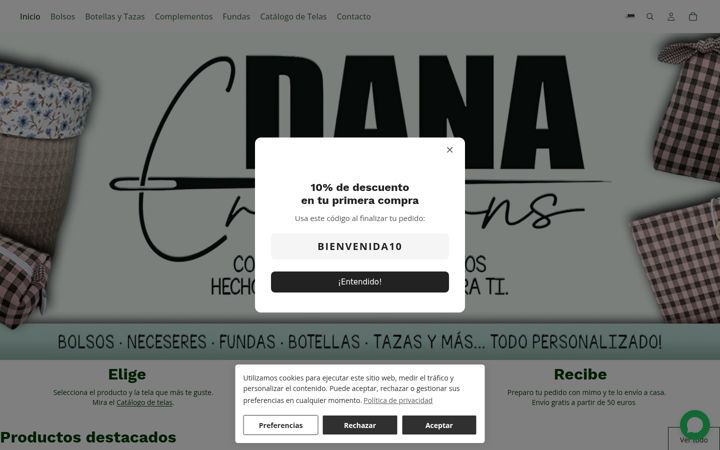 Screenshot of danacreacions.com