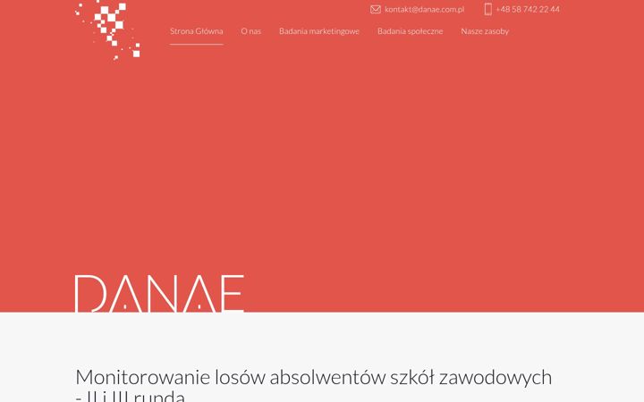 Screenshot of danae.com.pl