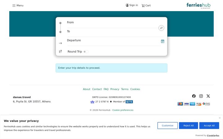 Screenshot of danae.gr
