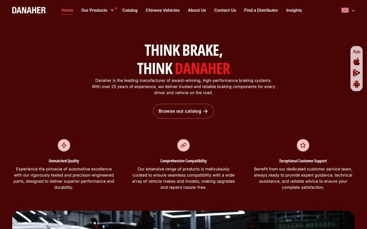Screenshot of danahercn.com