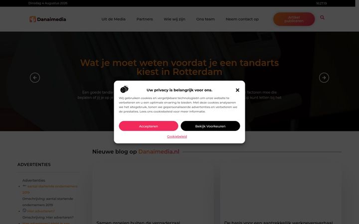 Skjermbilde av danaimedia.nl