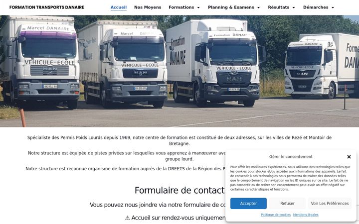 Zrzut ekranu danaire.fr