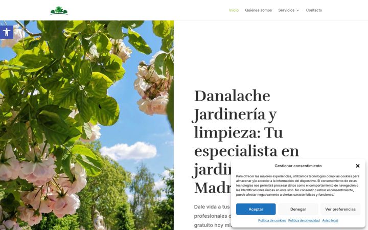 Screenshot of danalachejardineria.com