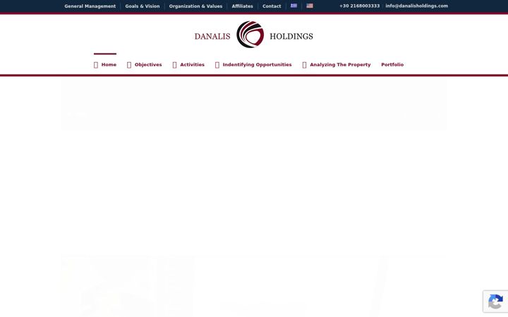 Screenshot of danalisholdings.com