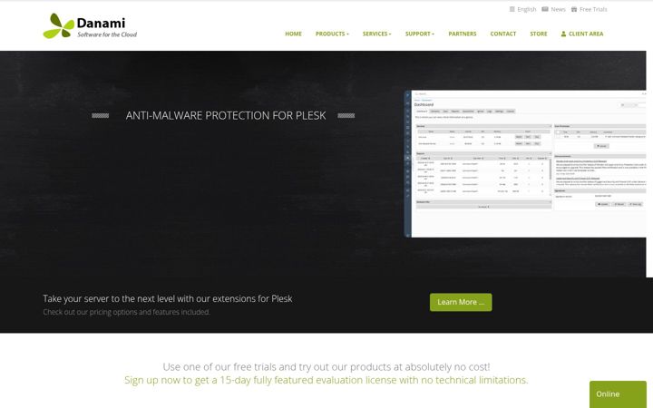Screenshot of danami.com