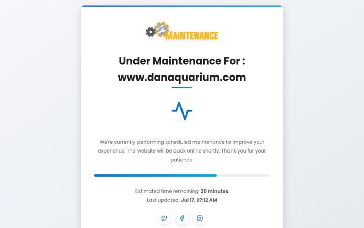 Screenshot of danaquarium.com