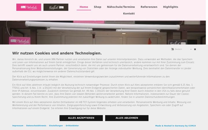 Screenshot of danas-naehschule.de