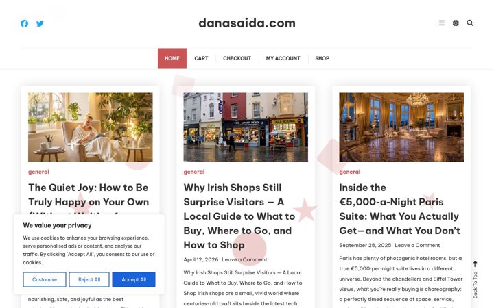 Screenshot of danasaida.com