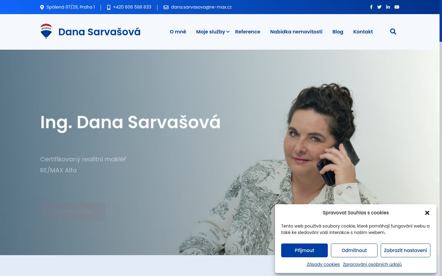 Captura de ecrã do banner de consentimento apresentado antes de qualquer interação