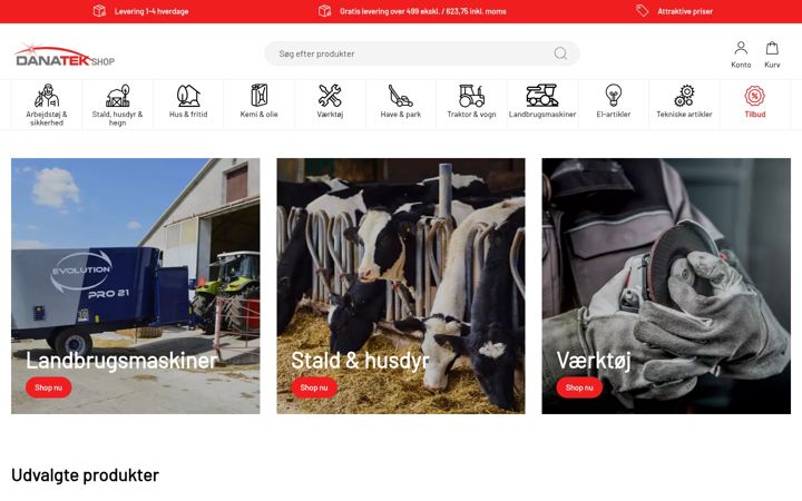 Screenshot of danatek-shop.dk