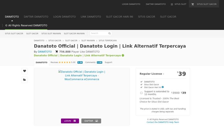 Screenshot of danatoto007.it.com