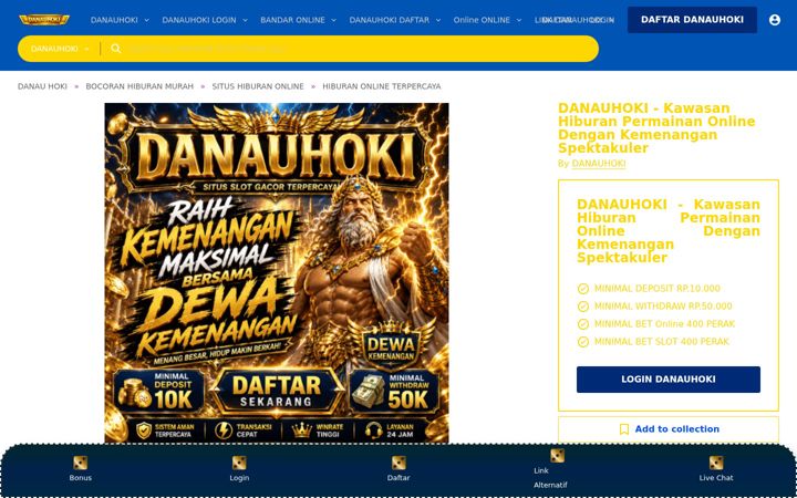 Screenshot of danauhoki.com