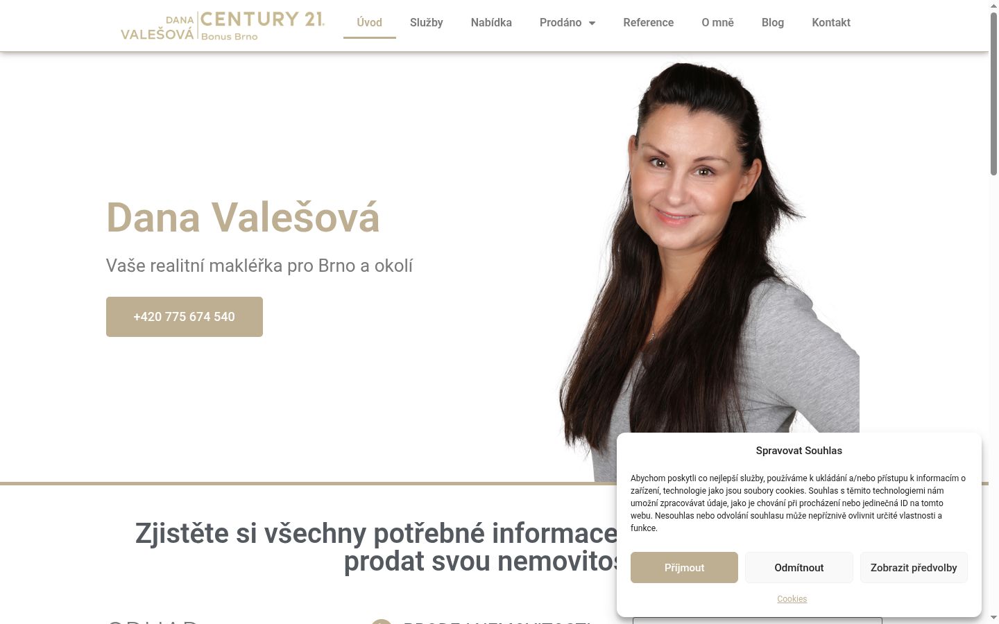 Snímka obrazovky banera súhlasu zobrazeného pred akoukoľvek interakciou