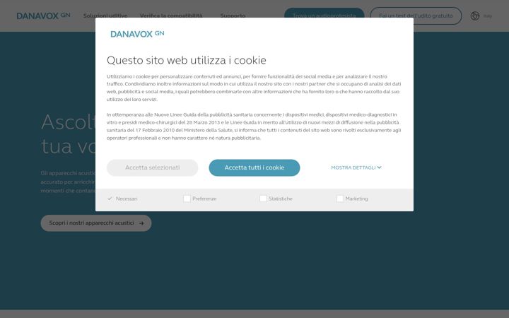 Screenshot of danavox.it